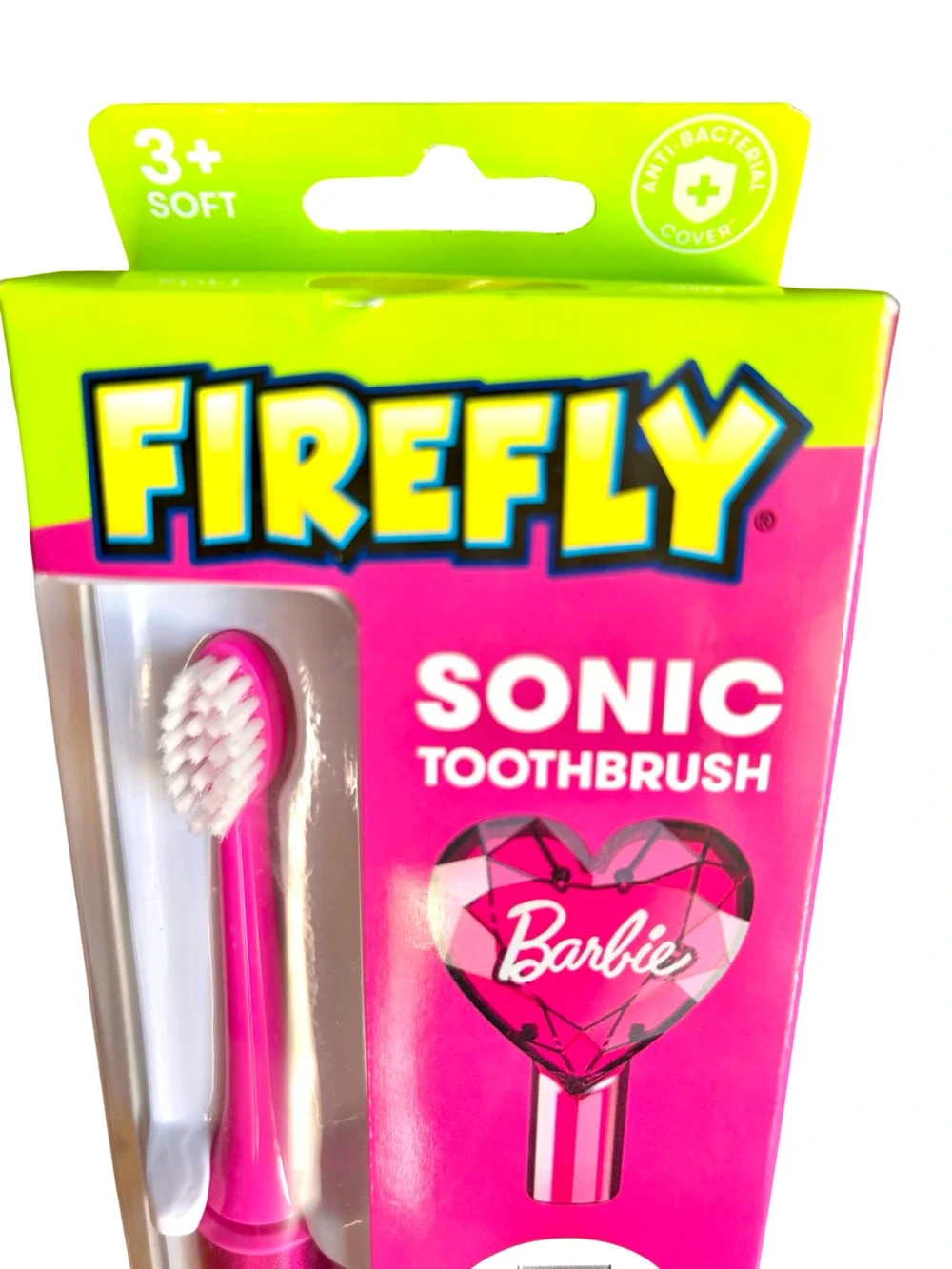 Firefly Sonic Barbie Toothbrush with USB Charging and Antibacterial Cover